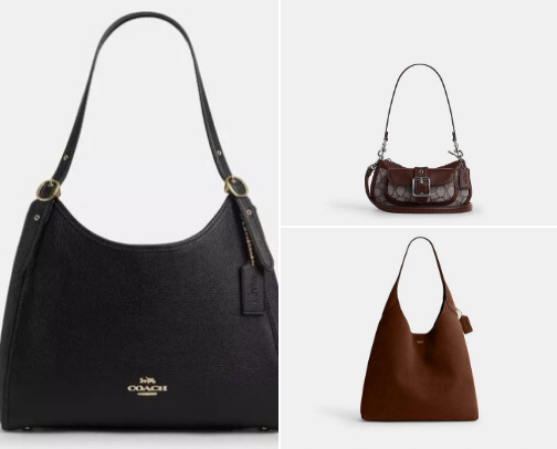 fav coach bags i found in the outlet cover photo collage