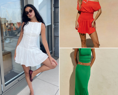 Casual spring/summer dresses cover photo collage