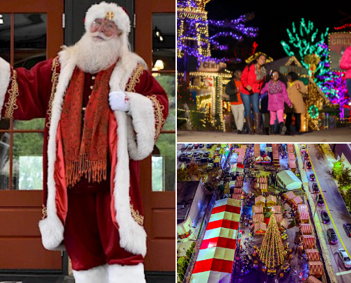 Twinkle Time! 2025’s Best Christmas Lights + Family Fun Near Atlanta, GA cover photo collage