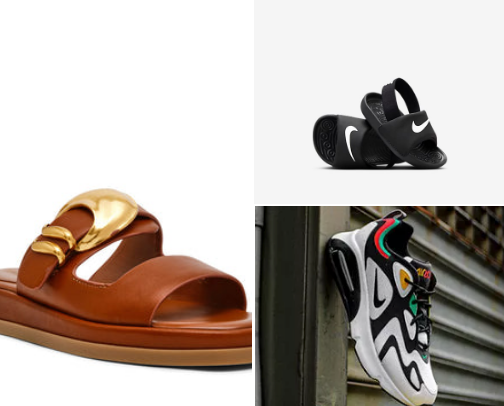 Kids sandals and shoes cover photo collage