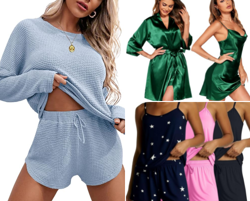 Chic Sleepwear & Cozy Loungewear cover photo collage