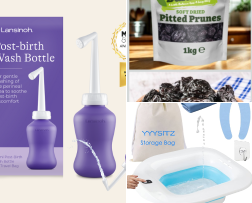 Postpartum journey made easier. cover photo collage