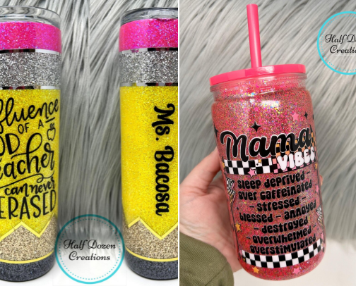 My favorite handmade tumblers/cups!! cover photo collage