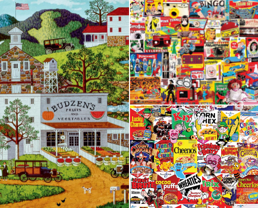 It's all fun and games (puzzle edition) cover photo collage