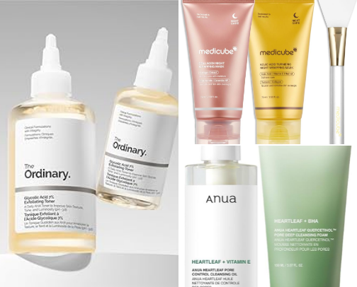 Skincare Products cover photo collage