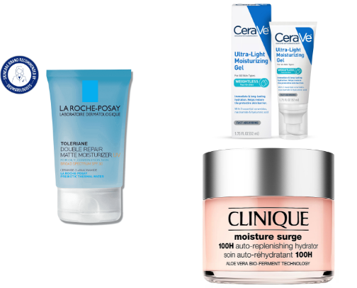 Lightweight Moisturizer Recommendations for Oily and Combination Skin cover photo collage
