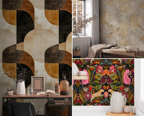 Chic Removable Wallpaper that won't damage your walls cover photo collage