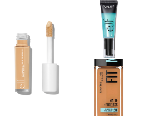 Affordable makeup products cover photo collage