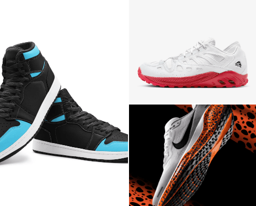 men's and women's shoes cover photo collage