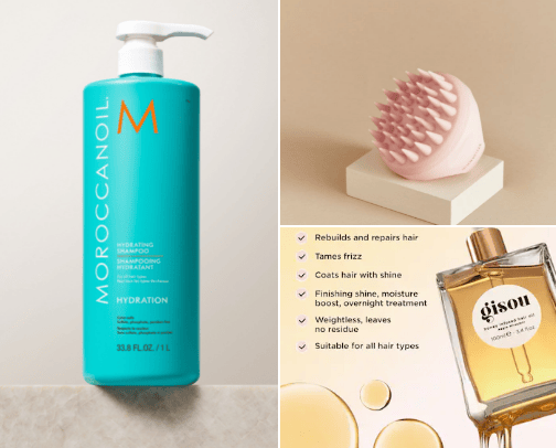 Hair care💇‍♂️ cover photo collage