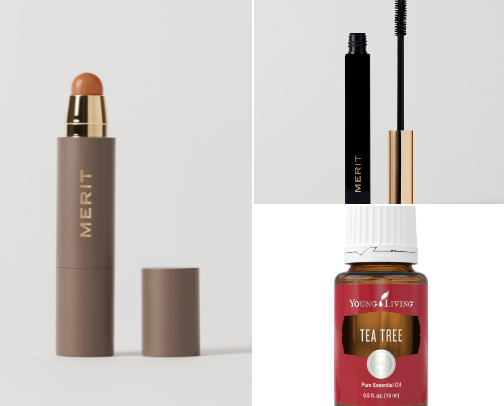 Beauty items I use daily cover photo collage