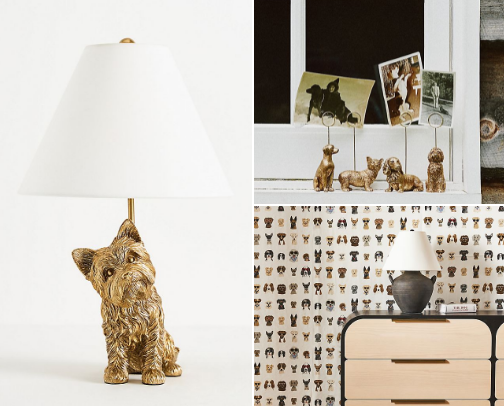 Cute Anthropologie Home Goods For Pet Lovers! cover photo collage