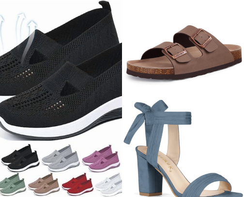 Cloud-Like Shoe Collection cover photo collage