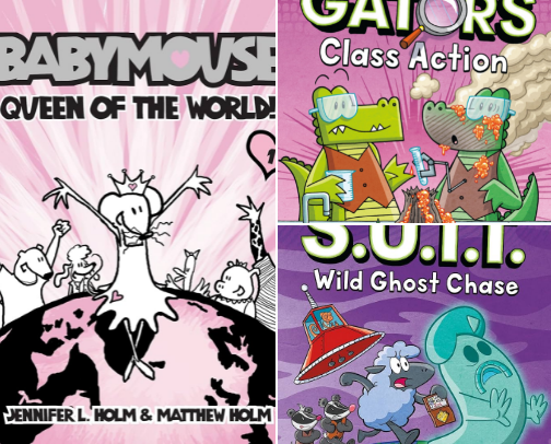 My Second Grader's Favorite Graphic Novels! cover photo collage
