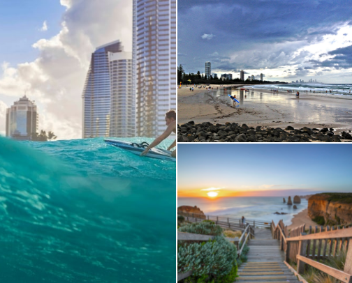 fav holiday places cover photo collage