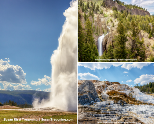 Exploring Yellowstone National Park's Must-See Locations cover photo collage