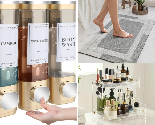 Aesthetic Bathroom Upgrades Under $30 🛁 cover photo collage