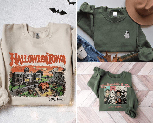 HALLOWEEN apparel - FOUND ON ETSY cover photo collage