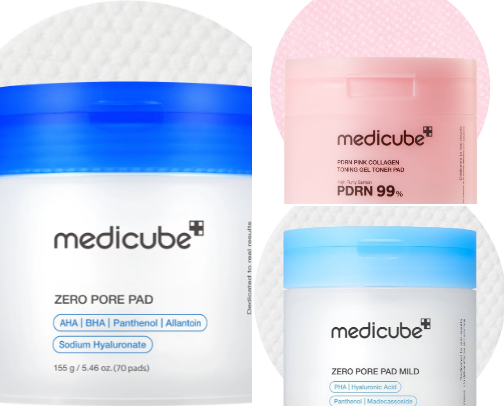 My viral Medicube skin reset routine cover photo collage