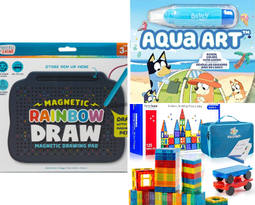 Road trip toys to keep your little ones entertained cover photo collage