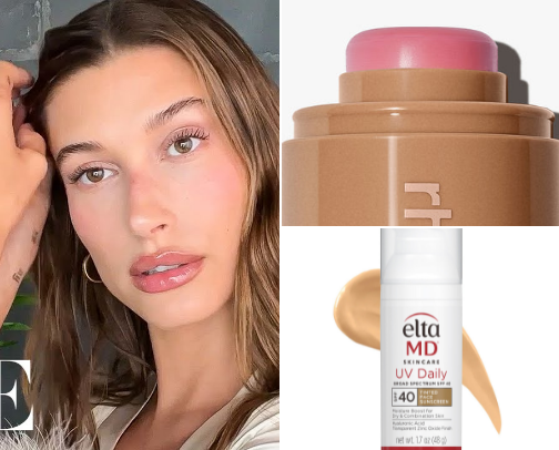Inside Hailey Bieber's Makeup Bag: Her skin cover photo collage