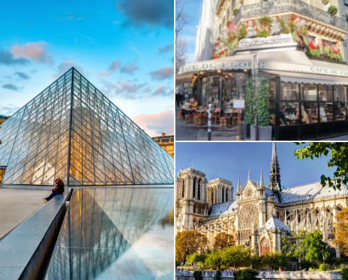 When in Paris France🇫🇷🥐🍷 cover photo collage