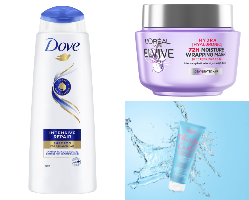 My haircare routine cover photo collage