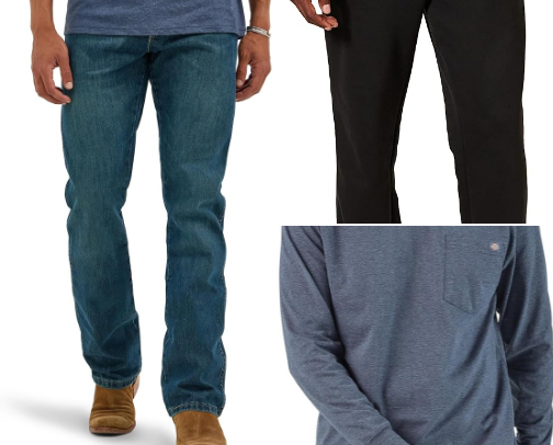 TALL men's clothing cover photo collage