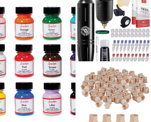 Getting Started: Tattooing Leather Goods cover photo collage