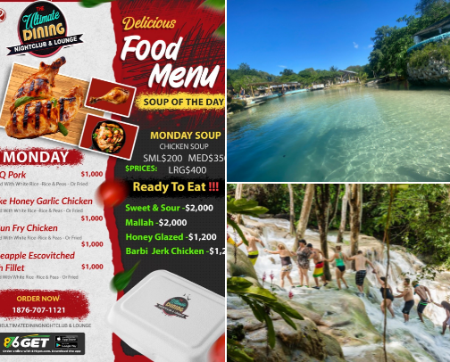 Restaurant and beaches cover photo collage