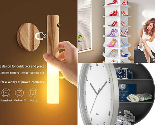 Useful bedroom items cover photo collage