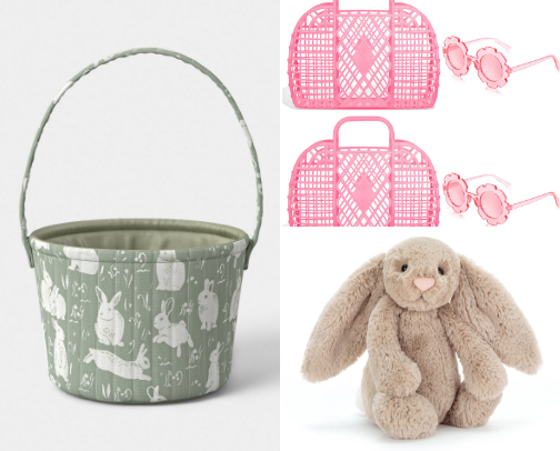Toy & Activity Ideas For Easter Gift Baskets cover photo collage