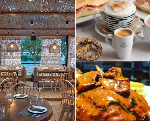 Best food/coffee spots in Kalamata! cover photo collage