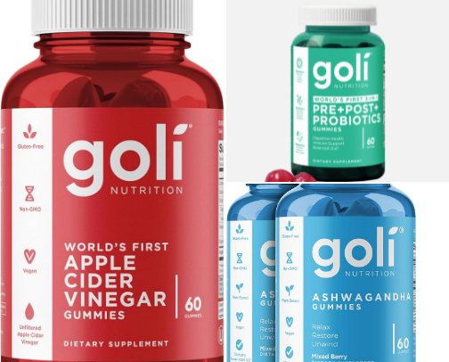 Goli Vitamin Supplements cover photo collage