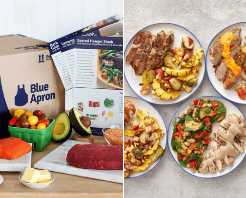 Blue Apron cover photo collage