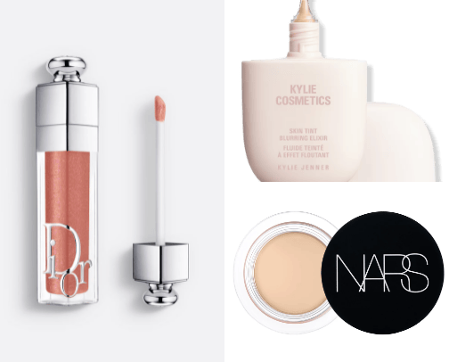 makeup must haves. cover photo collage