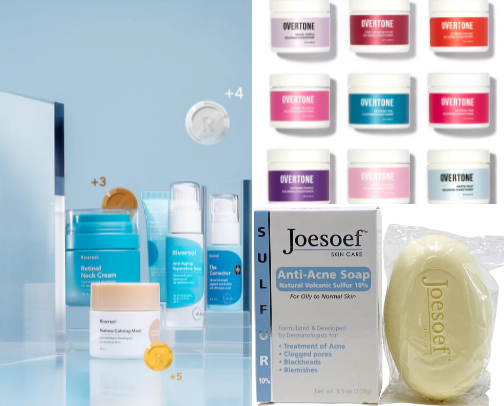 Skin Care and Hair Color cover photo collage