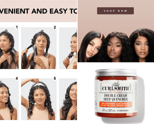 Type 4 natural hair tings ✨ cover photo collage