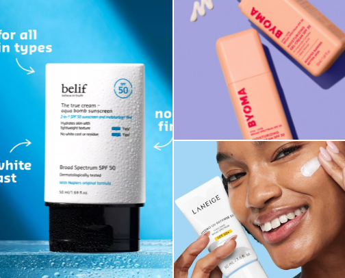 Sun Protection Without the White Cast!  ☀️ cover photo collage