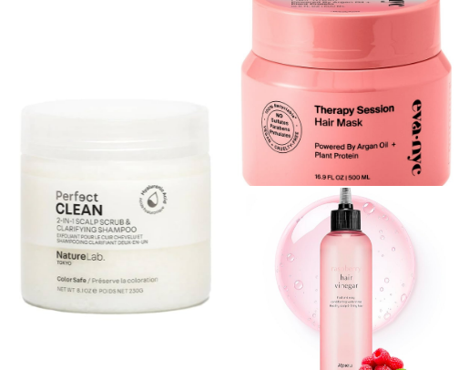 Healthy Hair Care Staples cover photo collage
