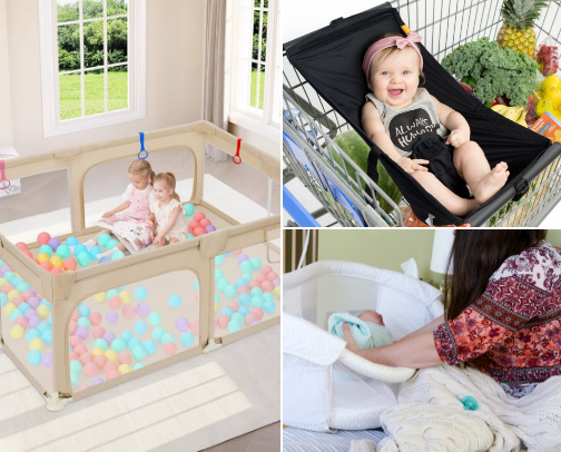 Baby items cover photo collage