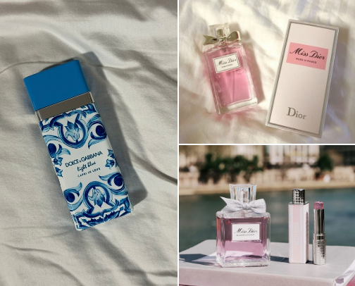 Best summer perfumes cover photo collage