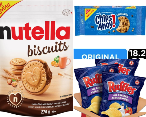 Snacks for family cover photo collage