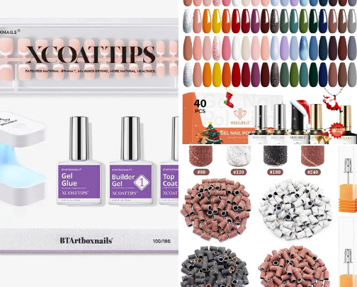 My at home nail bar ✨ cover photo collage