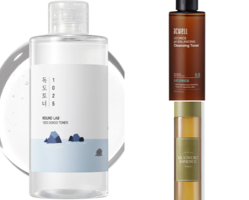 Current skin care routine- sensitive acne prone skin cover photo collage