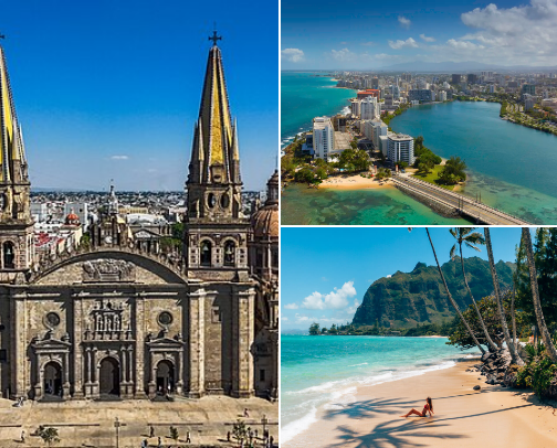 Fun places to travel cover photo collage