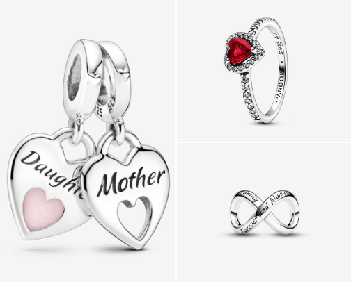 Elegant pieces of Pandora jewelry. 🤍 cover photo collage