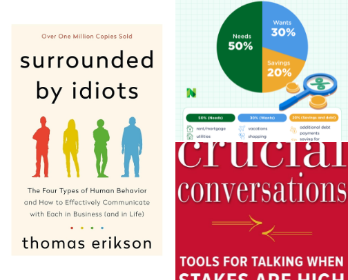 Self-Improvement Books cover photo collage