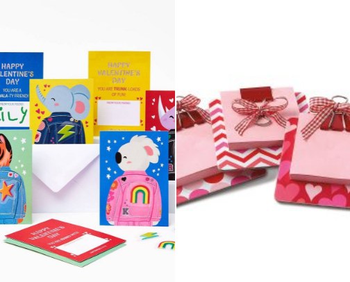 Valentine’s Day items for school cover photo collage