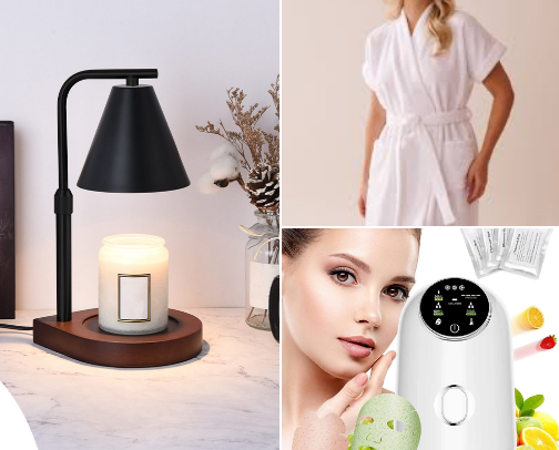 My Luxe Self-Care Night Routine ✨🛁🕯 cover photo collage